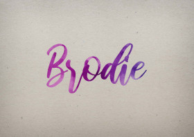 Brodie Watercolor Name DP