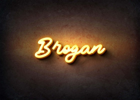 Glow Name Profile Picture for Brogan