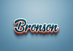 Cursive Name DP: Bronson