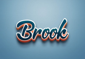 Cursive Name DP: Brook