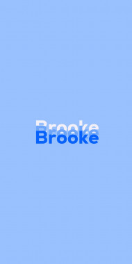 Name DP: Brooke