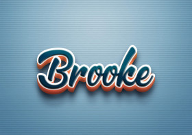 Cursive Name DP: Brooke