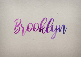 Brooklyn Watercolor Name DP