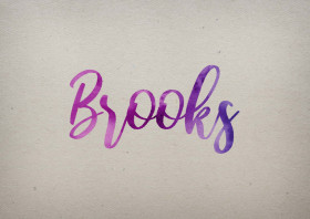 Brooks Watercolor Name DP