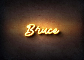 Glow Name Profile Picture for Bruce