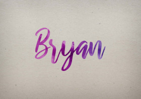 Bryan Watercolor Name DP
