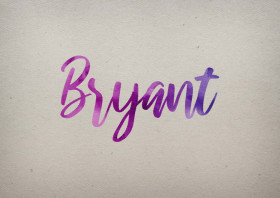 Bryant Watercolor Name DP