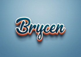Cursive Name DP: Brycen