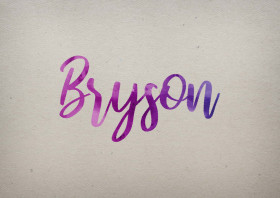 Bryson Watercolor Name DP