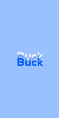 Name DP: Buck