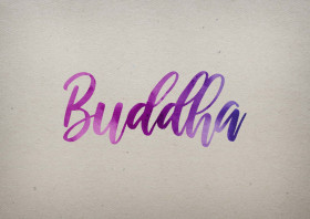 Buddha Watercolor Name DP