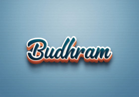 Cursive Name DP: Budhram
