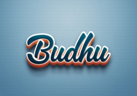 Cursive Name DP: Budhu