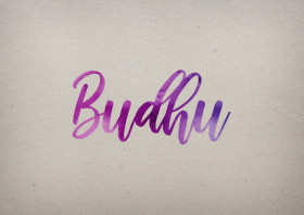 Budhu Watercolor Name DP