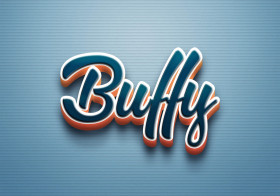 Cursive Name DP: Buffy