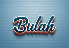 Cursive Name DP: Bulah