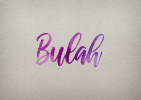 Bulah Watercolor Name DP