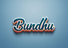 Cursive Name DP: Bundhu