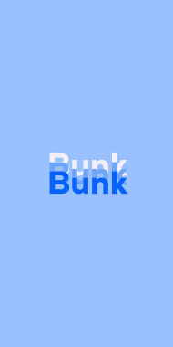 Name DP: Bunk