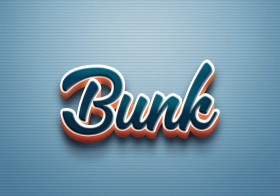 Cursive Name DP: Bunk