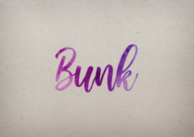 Bunk Watercolor Name DP