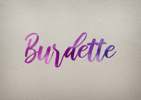 Burdette Watercolor Name DP