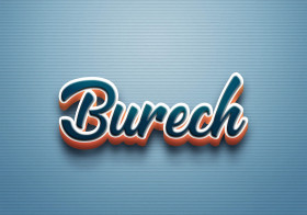 Cursive Name DP: Burech