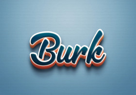 Cursive Name DP: Burk