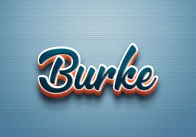 Cursive Name DP: Burke