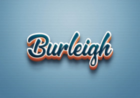 Cursive Name DP: Burleigh