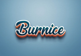 Cursive Name DP: Burnice