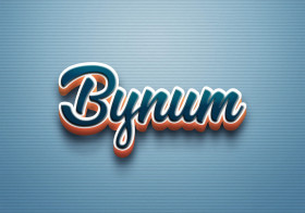 Cursive Name DP: Bynum