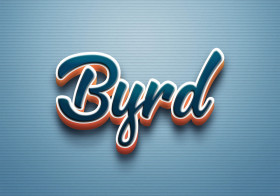 Cursive Name DP: Byrd