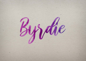 Byrdie Watercolor Name DP