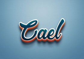 Cursive Name DP: Cael