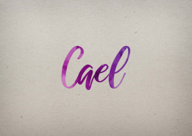 Cael Watercolor Name DP