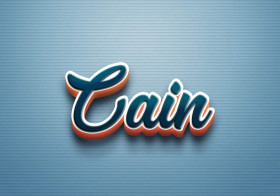 Cursive Name DP: Cain