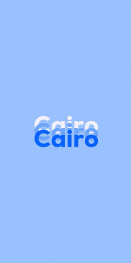 Name DP: Cairo