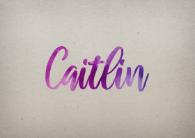 Caitlin Watercolor Name DP