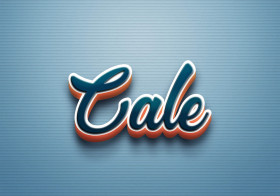 Cursive Name DP: Cale