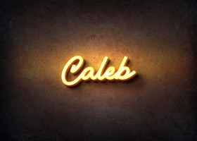 Glow Name Profile Picture for Caleb