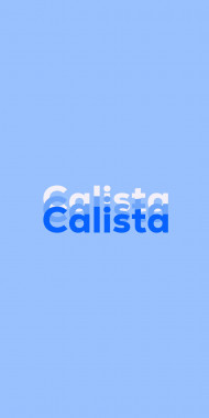 Name DP: Calista