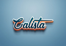 Cursive Name DP: Calista