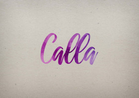 Calla Watercolor Name DP