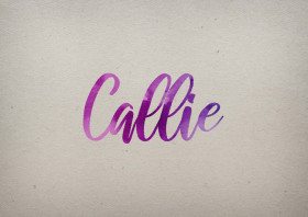 Callie Watercolor Name DP