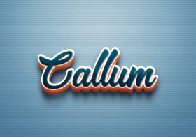 Cursive Name DP: Callum