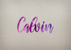 Calvin Watercolor Name DP