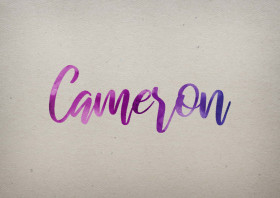 Cameron Watercolor Name DP