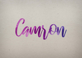 Camron Watercolor Name DP