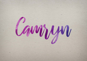 Camryn Watercolor Name DP